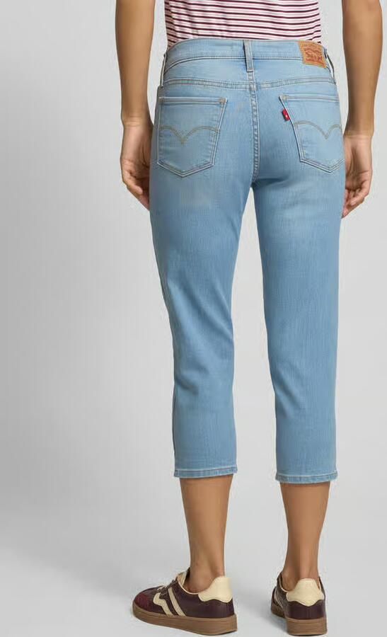 Levi's 300 slim fit caprijeans van katoenmix model '311'
