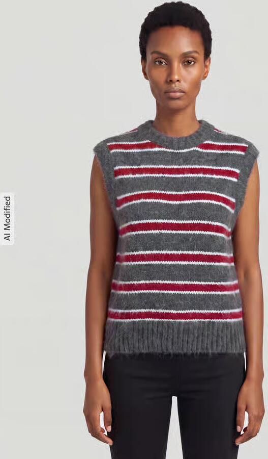 Levi's Trui Levis Alice Sweater Vest Juliette Stripe V6 Da - Foto 3