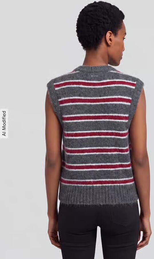 Levi's Trui Levis Alice Sweater Vest Juliette Stripe V6 Da - Foto 2