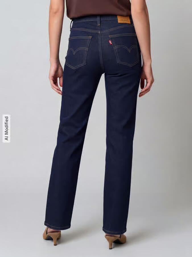 Levi's 300 straight fit jeans van katoenmix met lyocell-aandeel model '723'