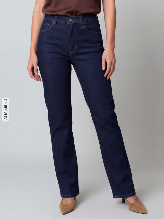 Levi's 300 straight fit jeans van katoenmix met lyocell-aandeel model '723' - Foto 2