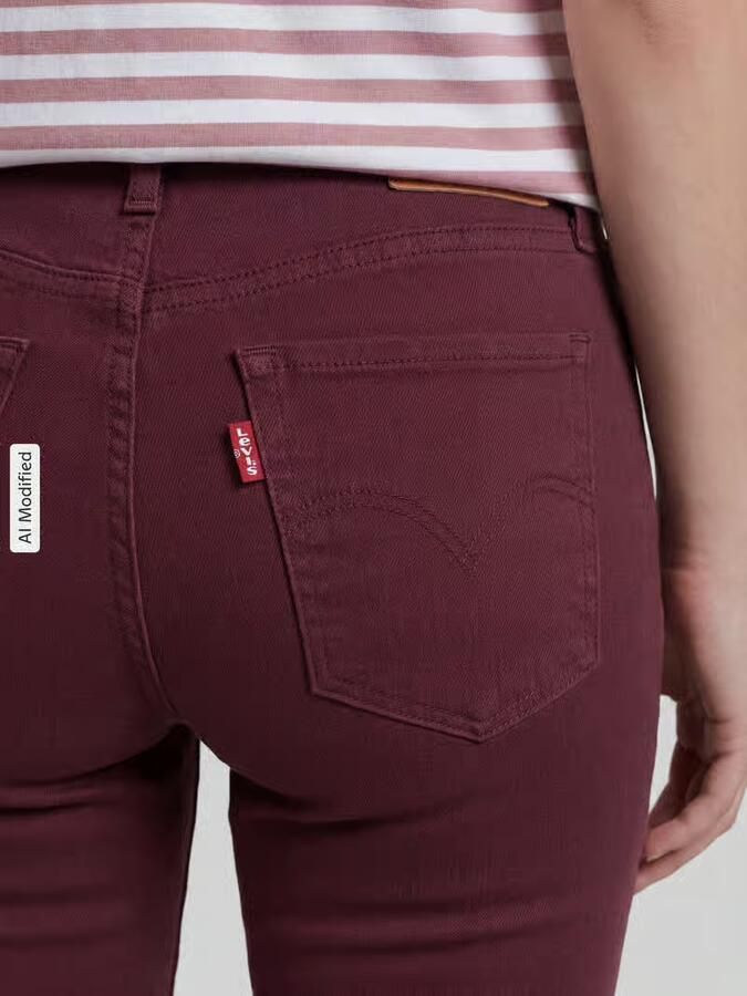 Levi's 300 straight fit jeans van katoenmix met viscose model '314 SHAPING STRAIGHT'