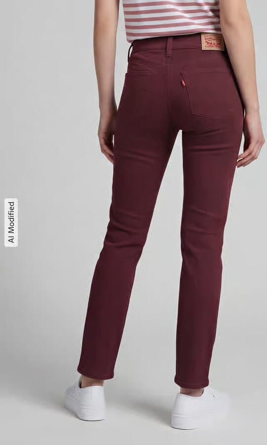 Levi's 300 straight fit jeans van katoenmix met viscose model '314 SHAPING STRAIGHT'