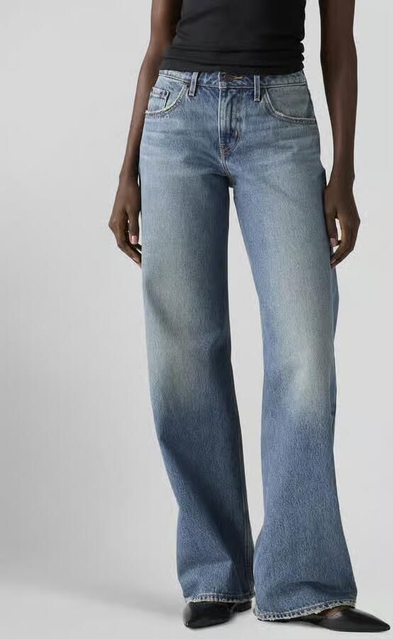 Levi's LOW LOOSE low waist wide leg jeans medium blue denim - Foto 11