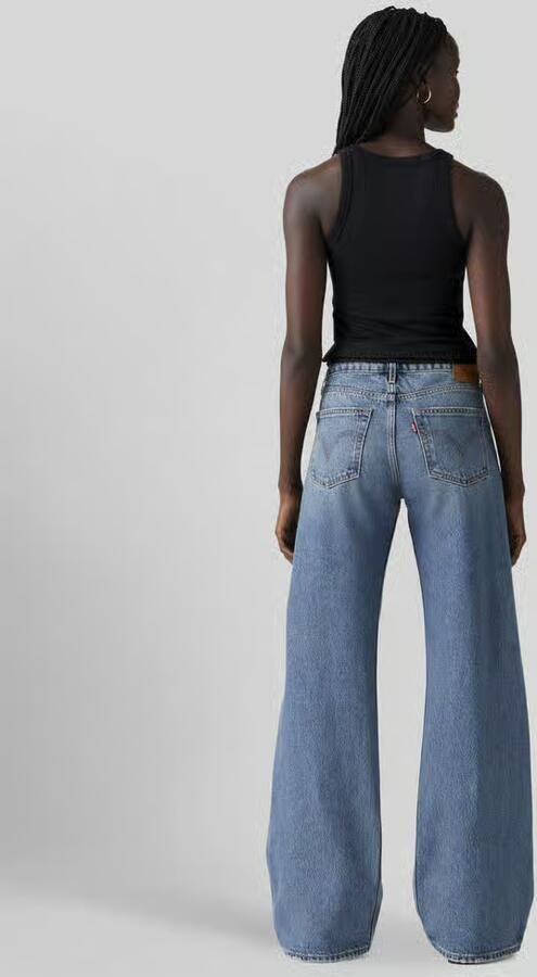Levi's LOW LOOSE low waist wide leg jeans medium blue denim - Foto 10