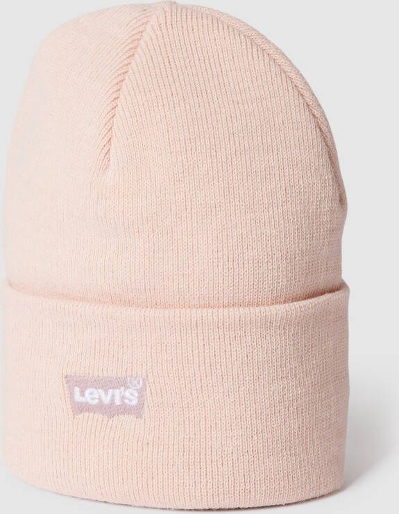 Levi's Beanie met labelstitching model 'Slouchy Beanie'