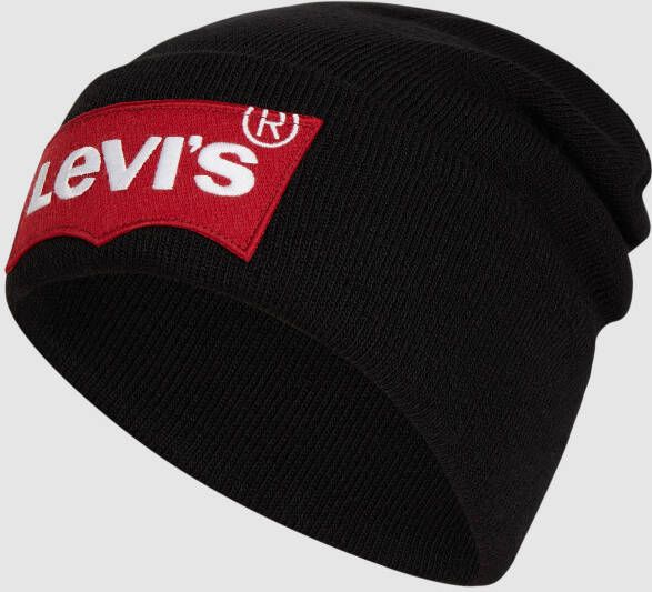 Levi's Beanie met labelapplicatie model 'OVERSIZED BATWIN'