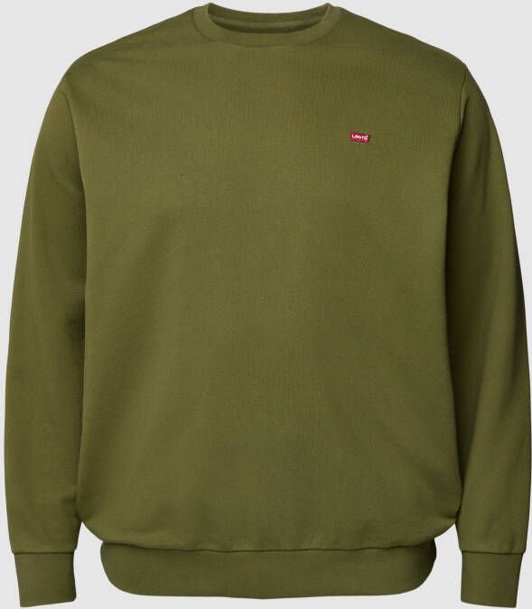 Levi s Big & Tall PLUS SIZE sweatshirt met labelpatch model 'ORIGINAL'