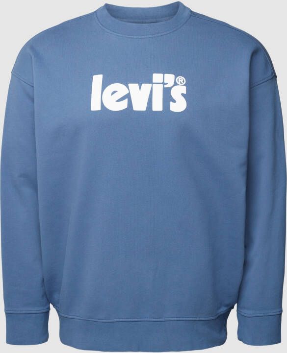 Levi s Big & Tall PLUS SIZE sweatshirt met labelprint model 'BIG'