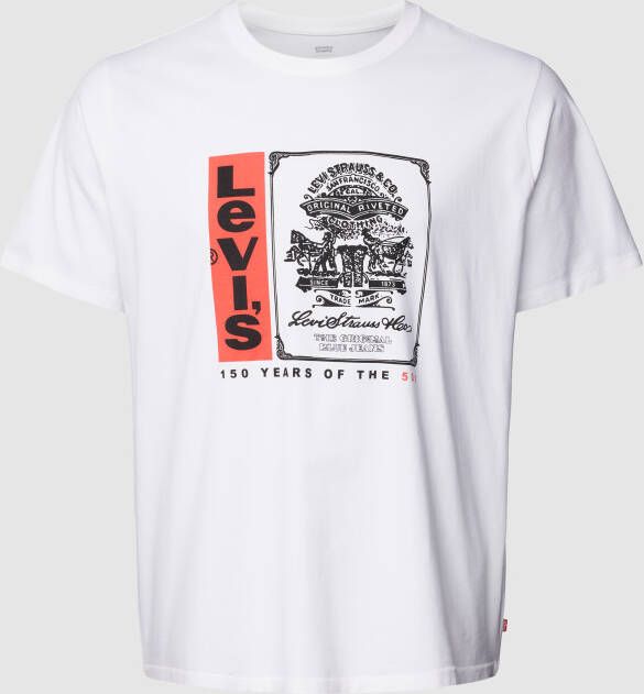 Levi s Big & Tall PLUS SIZE T-shirt met labelprint