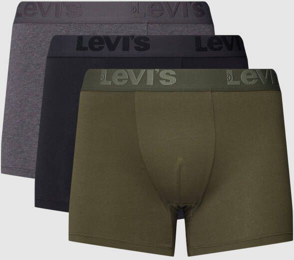 Levi's Boxershort met elastische band met logo in een set van 3 stuks
