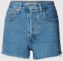 Levi's Blauwe effen dames shorts met ritssluiting en knoopsluiting Blue Dames - Thumbnail 2