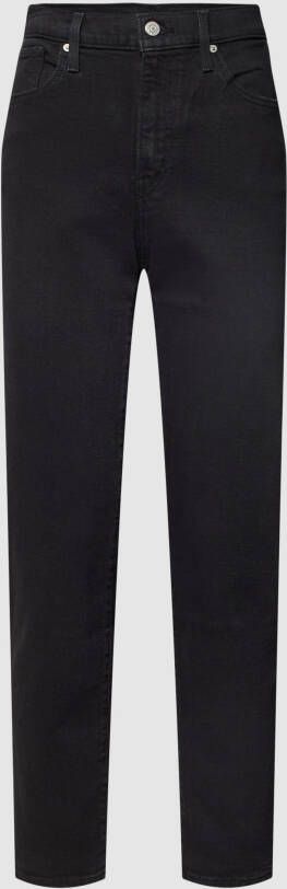 Levi's Korte tapered fit high rise jeans met stretch met stretch Water