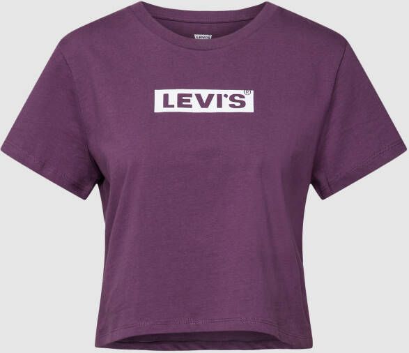 Levi's Kort T-shirt met labelprint model 'JORDIE'
