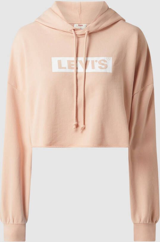 Levi's Korte hoodie met logoprint