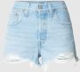 Levi's Blauwe effen dames shorts met ritssluiting en knoopsluiting Blue Dames - Thumbnail 2