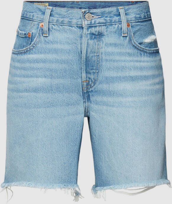 Levi's Korte jeans in destroyed-look