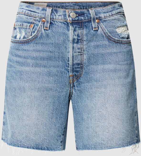 Levi's Korte jeans met gerafelde boorden