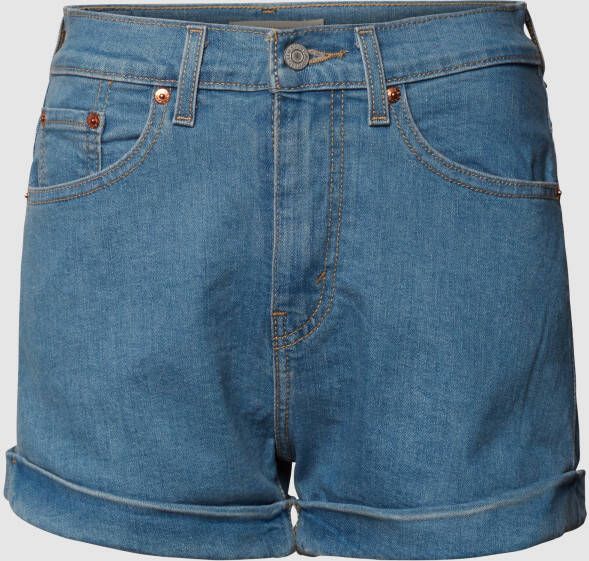 Levi's Korte mom fit jeans met labelpatch