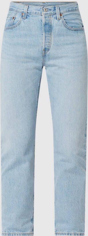 Levi's Korte slim fit jeans van katoen model '501'