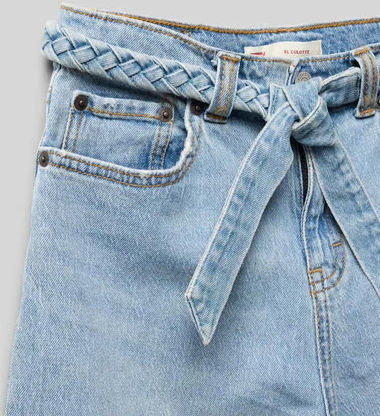 Levi s Kids Culotte met strikceintuur en labeldetail
