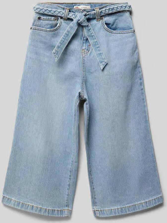 Levi s Kids Culotte met strikceintuur en labeldetail - Foto 2