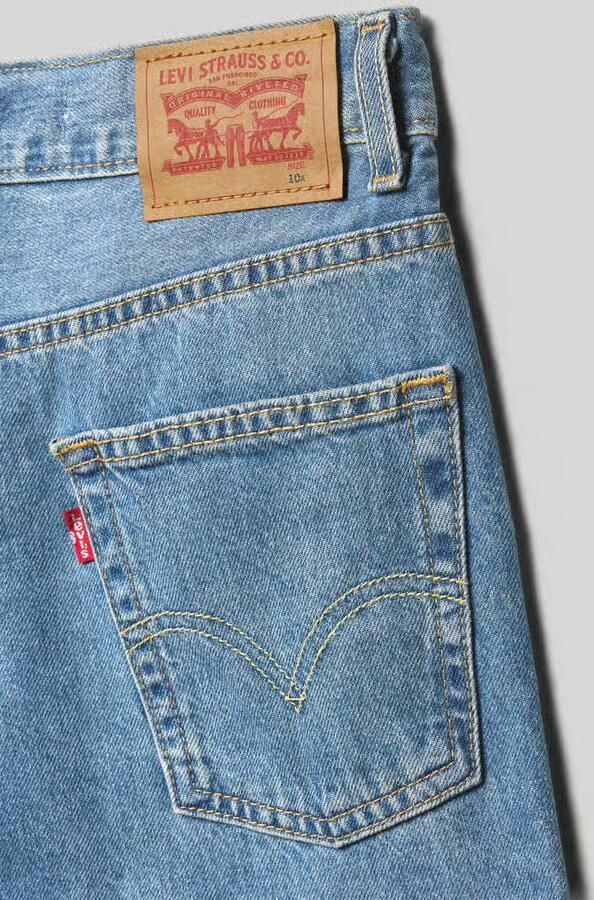 Levi s Kids loose fit korte jeans van puur katoen