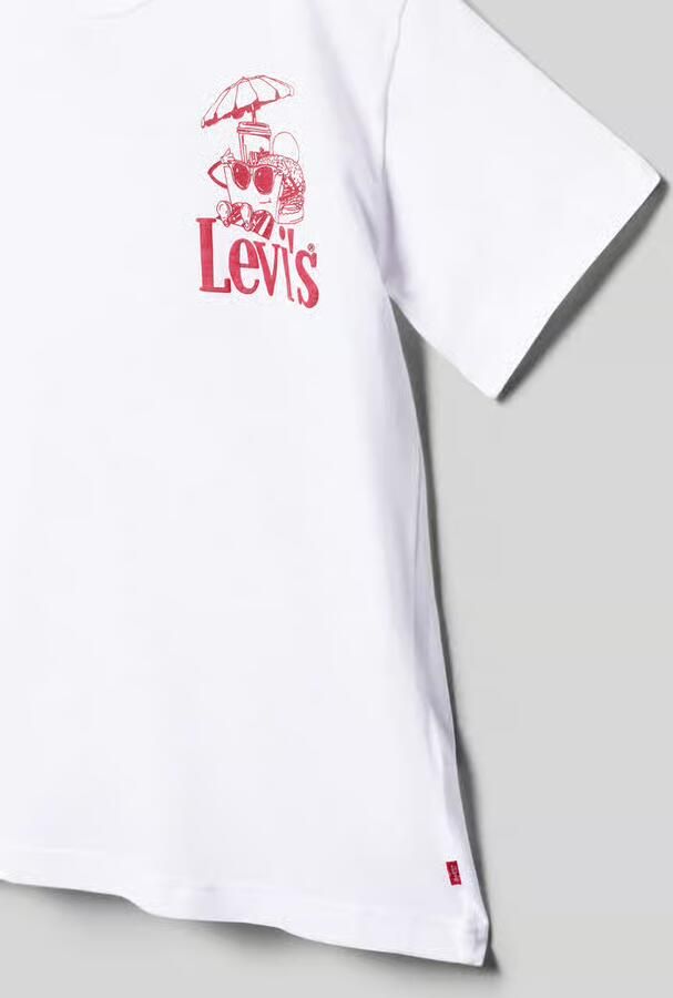 Levi s Kids regular fit T-shirt van katoenmix model 'LVB BURGER MEAL TEE'