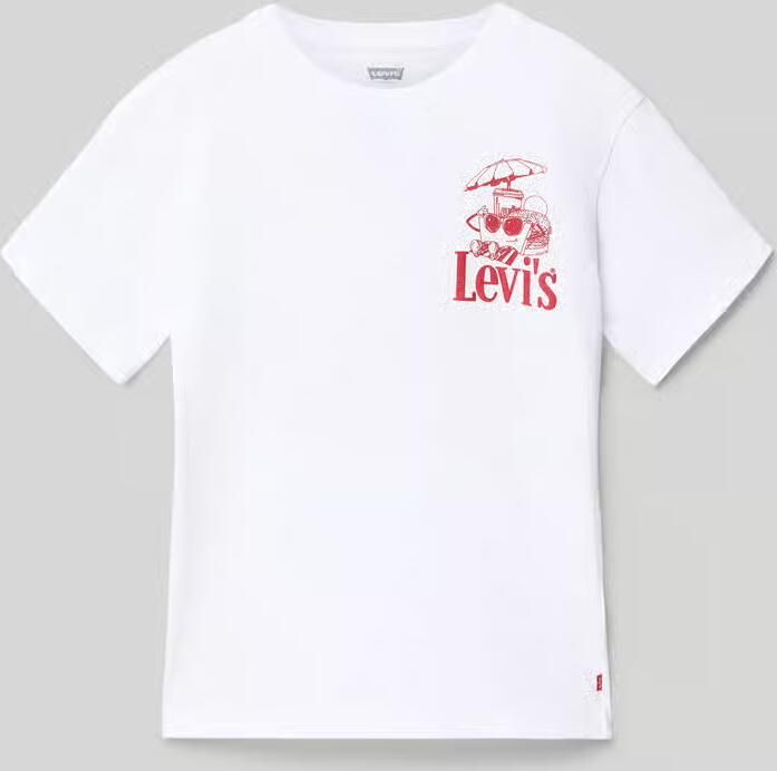 Levi s Kids regular fit T-shirt van katoenmix model 'LVB BURGER MEAL TEE' - Foto 2