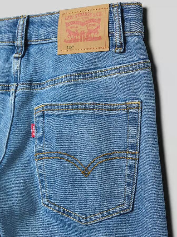 Levi s Kids straight fit jeans van katoenmix model '555™'