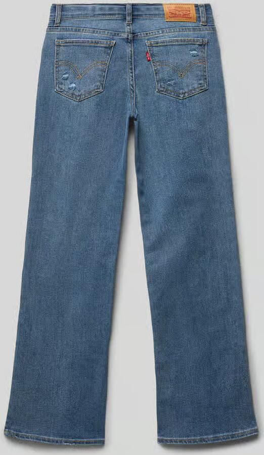 Levi s Kids Wide leg jeans in destroyed-look