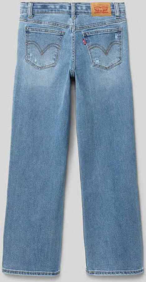 Levi s Kids Wide leg jeans met labelpatch