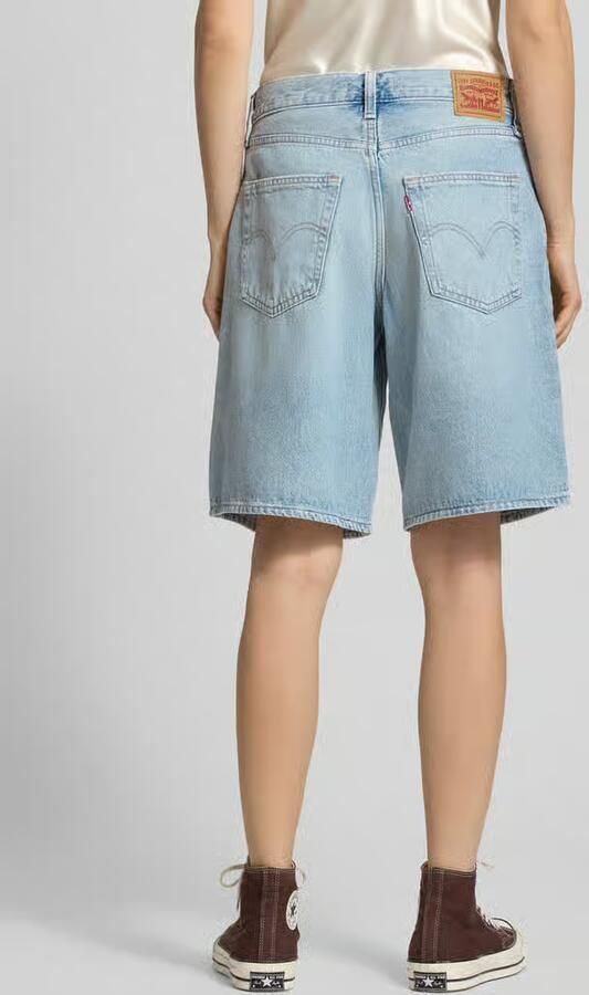 Levi's baggy fit korte jeans van puur katoen model 'MIDDY JORT' - Foto 3