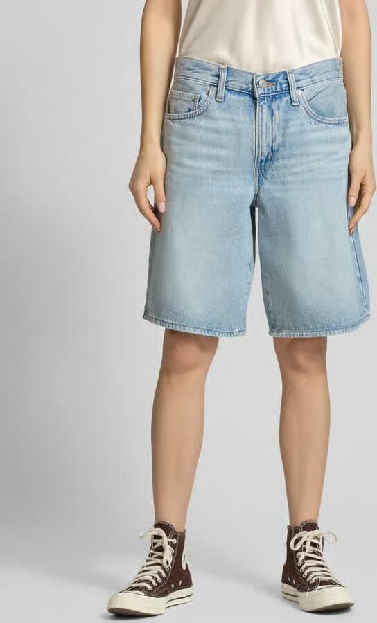 Levi's baggy fit korte jeans van puur katoen model 'MIDDY JORT' - Foto 2