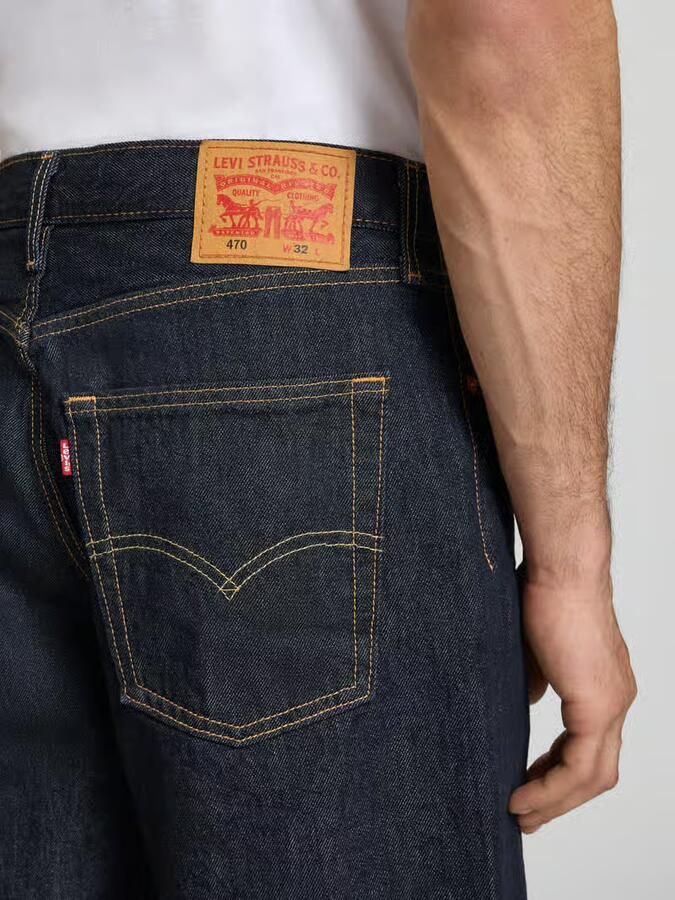 Levi's baggy korte jeans van puur katoen model '470'