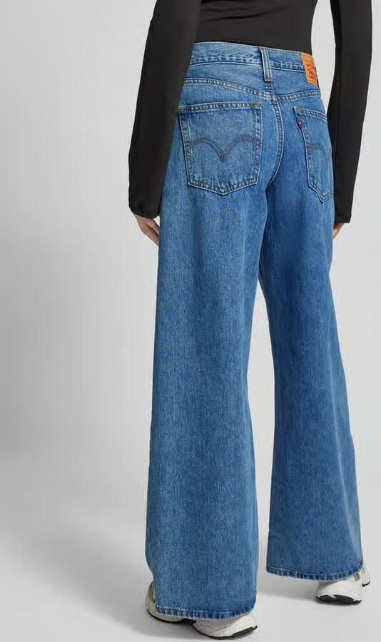 Levis Levi's Dames High Waist Jeans 94 Baggy Wide Jeans Blauw