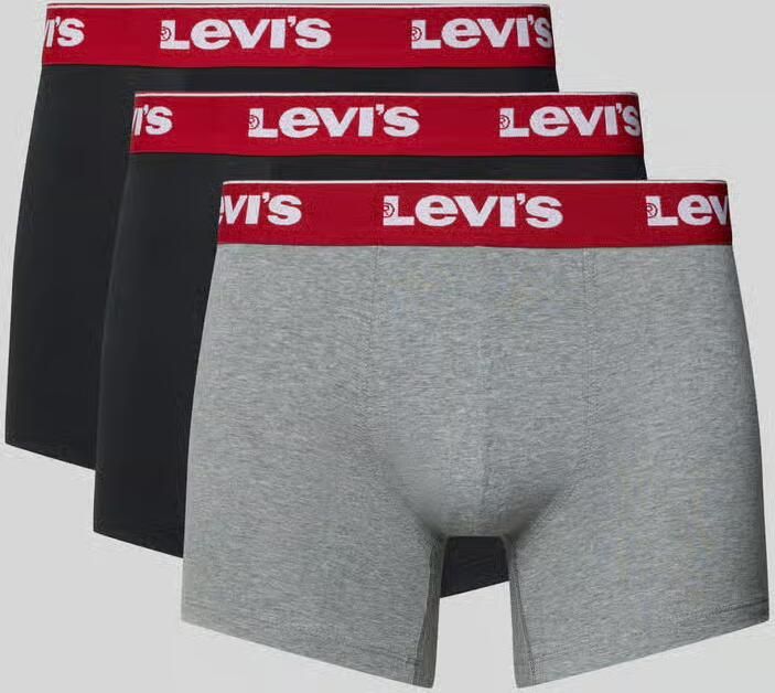 Levi's Boxershort met band met label in een set van 3 stuks