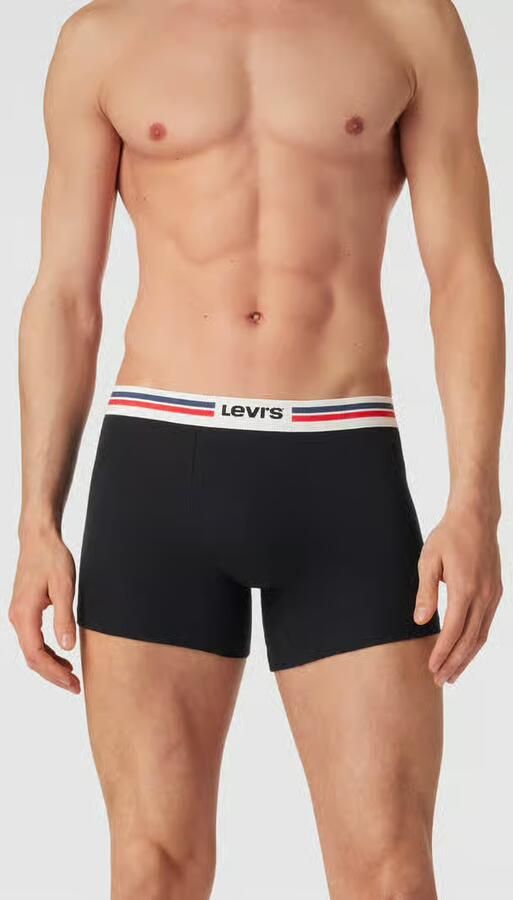 Levi's Boxershort LEVIS MEN PL SPW LOGO BOXER BRIEF ORG 2P (Set van 2) - Foto 4