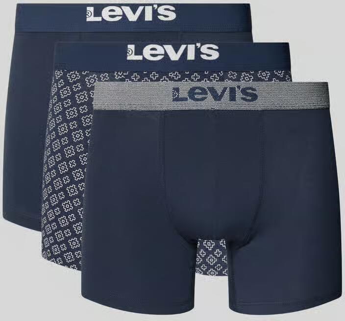 Levi's Boxershort met elastische band met logo in een set van 3 stuks met cadeaubox