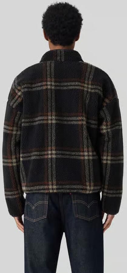 Levi's boxy fit fleecejack met opstaande kraag model 'NOLAN' - Foto 2