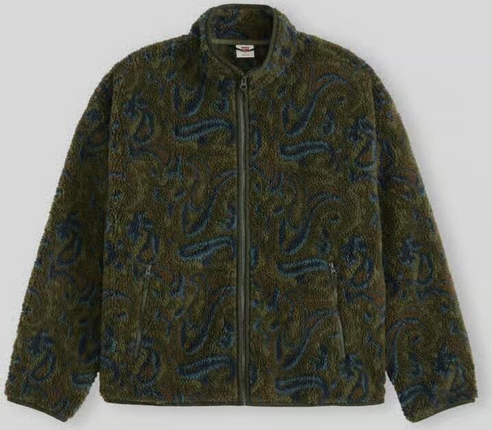 Levi's boxy fit fleecejack met opstaande kraag model 'NOLAN'
