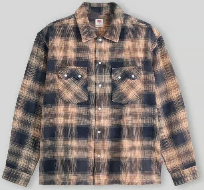 Levi's boxy fit vrijetijdsoverhemd van puur katoen