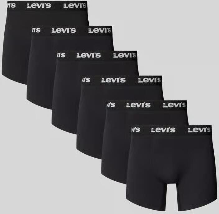 Levi's Broek & boxershort met elastische label in band in set van 6 model 'LOGO BOXER' - Foto 3