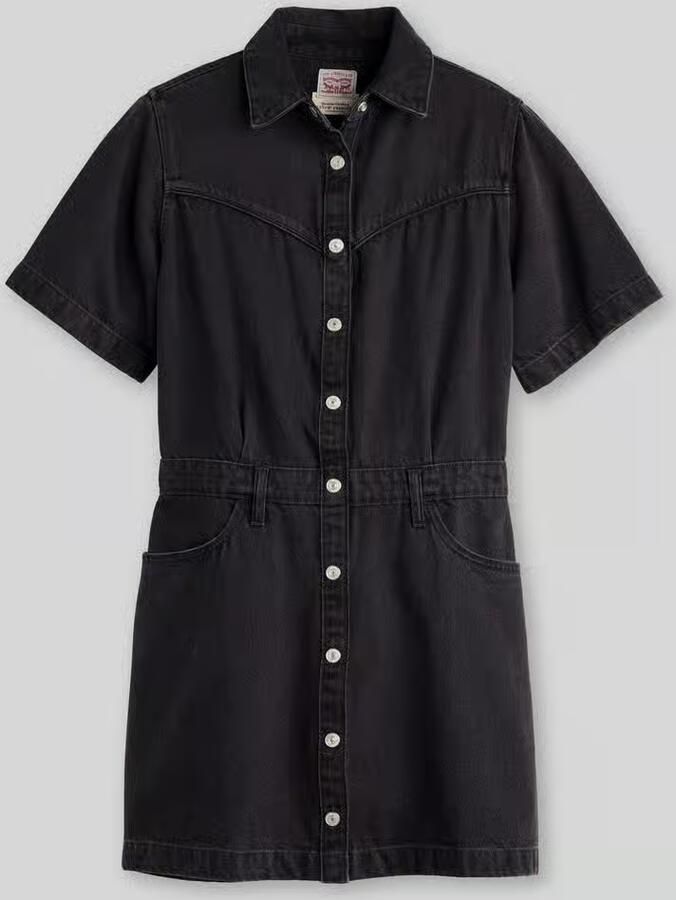 Levi's Denimjurk met knoopsluiting van puur katoen - Foto 2
