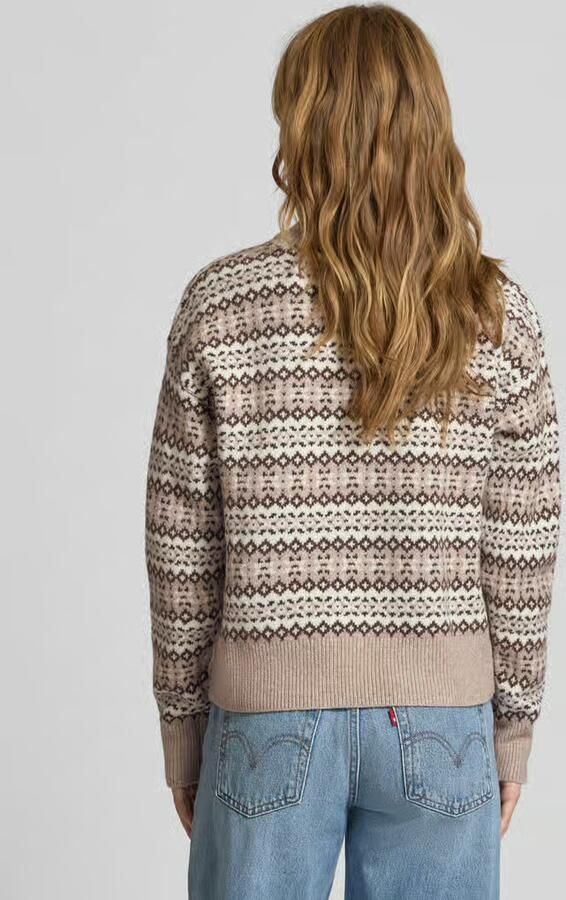 Levi's Gebreide pullover van mix van katoen en wol model 'INES'