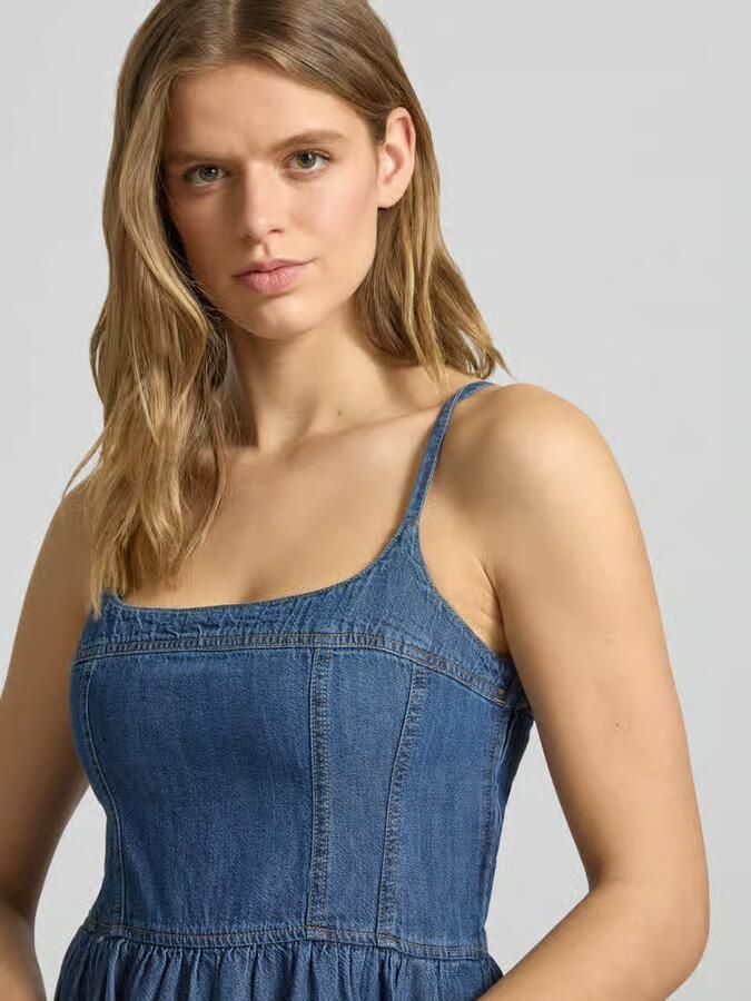 Levi's Getailleerde denimjurk van puur katoen model 'JADINE'