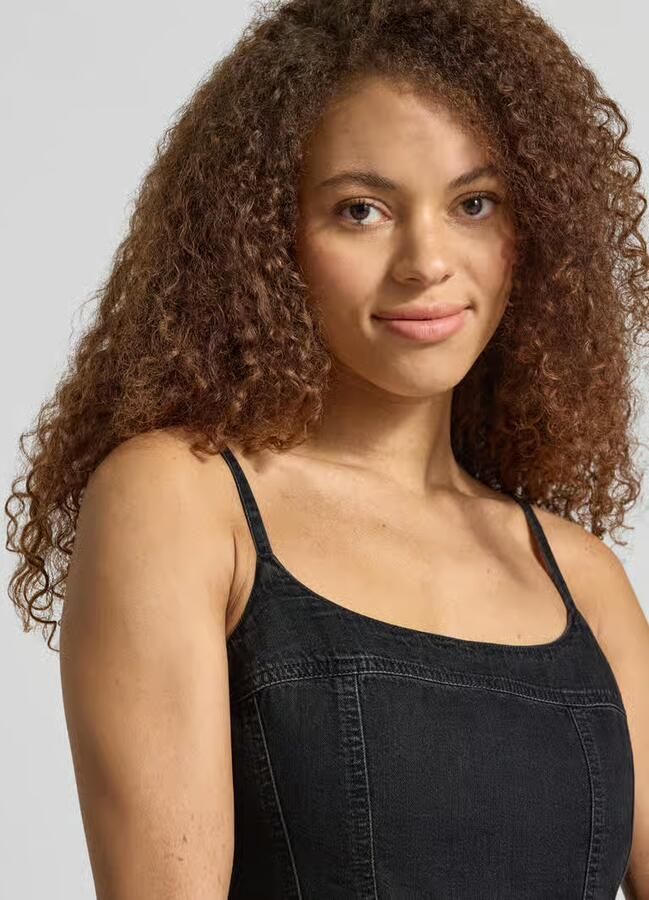 Levi's Getailleerde denimjurk van puur katoen model 'JADINE'