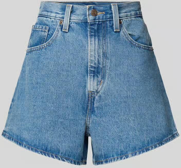 Levis Levi's High Waisted Mom Short Sportshorts Kleding blue maat: 29 beschikbare maaten:29