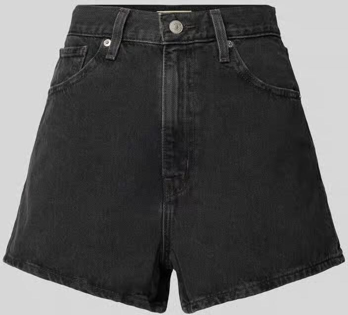Levis Levi's High Waisted Mom Short Sportshorts Kleding black maat: 28 beschikbare maaten:25 28 - Foto 2