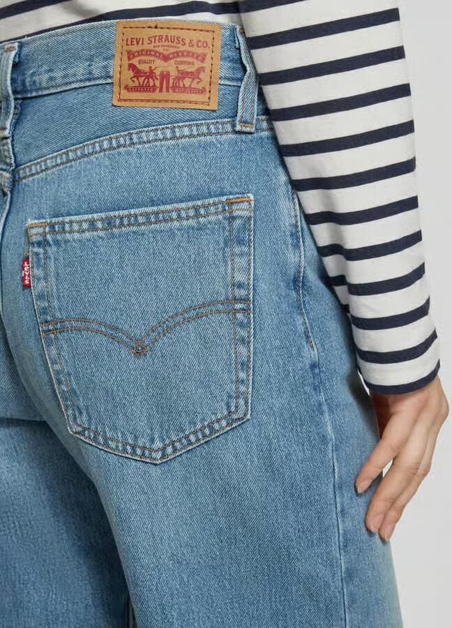 Levi's loose fit jeans van pure katoen in destroyed-look